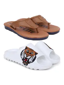 Pampy Angel Men Brown Flip Flops