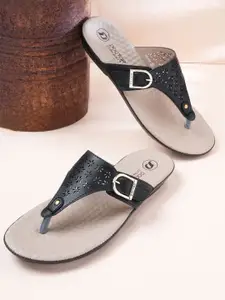 DOCTOR EXTRA SOFT Women T-Strap Open Toe Flats