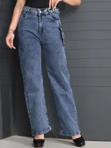 LIVE OK Women Relaxed Fit High-Rise Stretchable Jeans