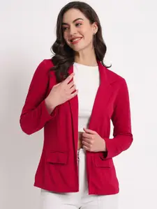 Zastraa Notched Lapel Collar Front Open Blazer