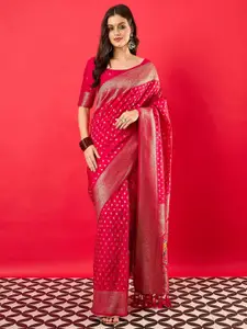 Anouk Woven Design Zari Banarasi Saree