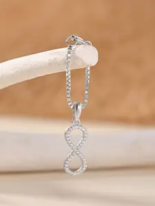 TOUCH925 Sparkle Infinity Cubic Zirconia-Studded Necklace Charms