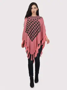 HAUTEMODA Printed Poncho Sweaters