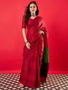 Anouk Ethnic Motifs Zari Tussar Saree
