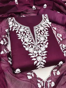 KIMISHA Embroidered Unstitched Dress Material