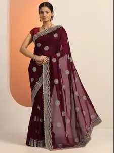 Libas Embellished Beads and Stones Saree