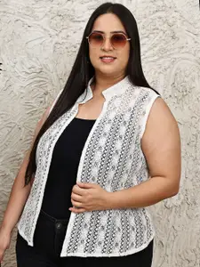 UnaOne Women Embroidered Shrug