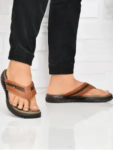 R-SWISS Men Tan Synthetic Flip Flops