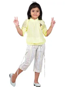 WORTON FASHION Girls Top with Capris