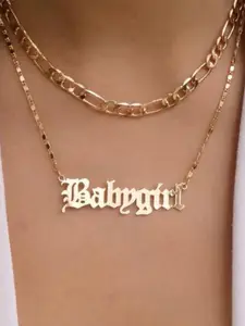 DressBerry Gold-Plated Layered Necklace