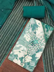 KIMISHA Floral Printed Unstitched Dress Material