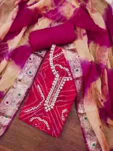 KIMISHA Embellished Unstitched Dress Material