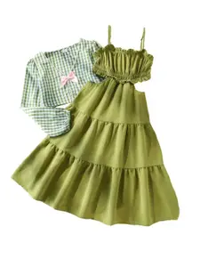 StyleCast x Revolte Girls Checked Top with Skirt