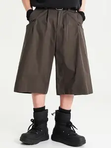 StyleCast x Revolte Men Loose Fit Below Knee Solid Regular Shorts