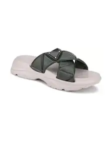 RIFOF Women Green PU Flip Flops