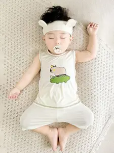 StyleCast x Revolte Boys Printed Sleeveless T-Shirt With Shorts