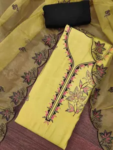 KIMISHA Embroidered Unstitched Dress Material