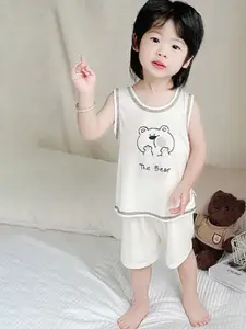 StyleCast x Revolte Boys Printed Sleeveless T-Shirt With Shorts