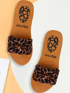 Skytrap Women Brown Flip Flops