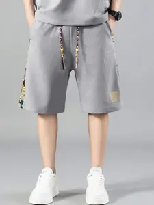 StyleCast x Revolte Men Grey Graphic Printed Regular Shorts