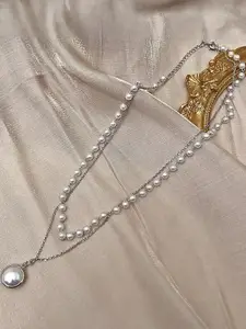 DressBerry Silver-Plated Layered Necklace