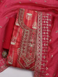 Meena Bazaar Embroidered Unstitched Dress Material