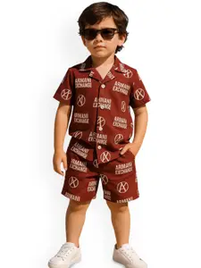 FASHION GRAB Boys Printed Shirt with Shorts