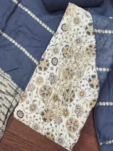 KIMISHA Floral Printed Unstitched Dress Material