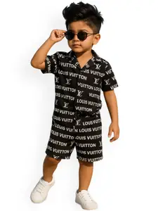 FASHION GRAB Boys Printed Shirt with Shorts