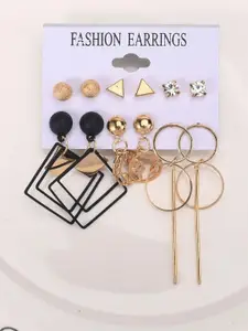 Vembley Gold-Plated Alloy Cubic Zirconia Studs