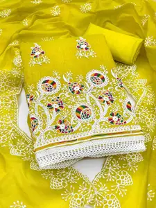 KIMISHA Embroidered Unstitched Dress Material