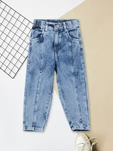 max Boys Regular Fit Mid-Rise Heavy Fade Pure Cotton Jeans