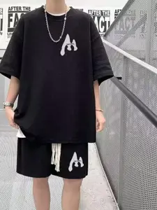 StyleCast Printed T-Shirt With Shorts  Co-Ords