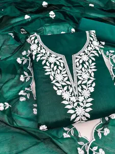 KIMISHA Embroidered Unstitched Dress Material