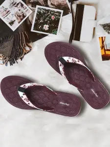 Skytrap Women Maroon Flip Flops