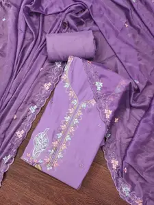 KIMISHA Embroidered Unstitched Dress Material