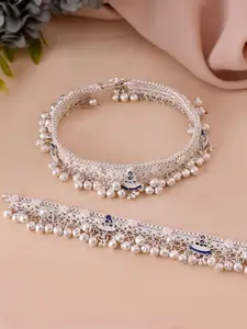 Silvermerc Designs Silver-Plated Ghungroo Anklet