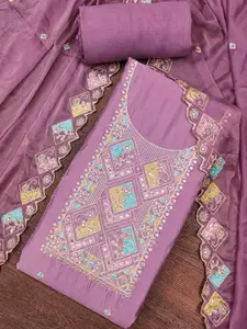 KIMISHA Embroidered Unstitched Dress Material