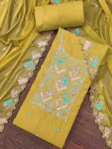 KIMISHA Embroidered Unstitched Dress Material