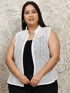 UnaOne Women Embroidered Shrug