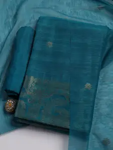 Meena Bazaar Art Silk Unstitched Dress Material