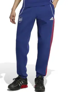 ADIDAS Arsenal Football Club Men Brand Logo Printed Pure Cotton Mid Rise Joggers