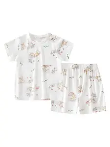 StyleCast x Revolte Girls Printed T-shirt with Shorts