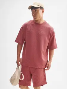 HIGHLANDER Oversized Round Neck T-Shirt & Shorts Co-Ord Set