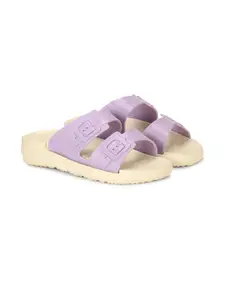 RIFOF Women Purple PU Flip Flops