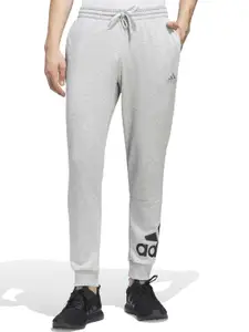 ADIDAS Men Badge Fleece Tapered Track Pants
