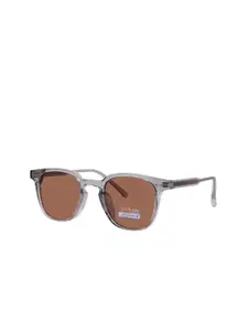 DressBerry Women Brown Lens & Brown Square Sunglasses with