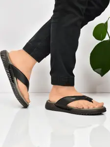 R-SWISS Men Black Synthetic Flip Flops