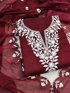 KIMISHA Embroidered Unstitched Dress Material