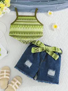 StyleCast x Revolte Girls Printed Top with Shorts